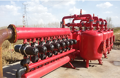 新疆伊犁砂石+疊片自動(dòng)反沖洗過濾系統(tǒng)安裝現(xiàn)場(chǎng)