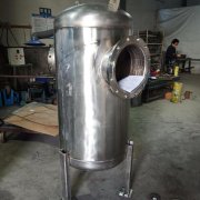 DN100【真空泵水汽分離器】真空泵旋風式氣水分離器廠家