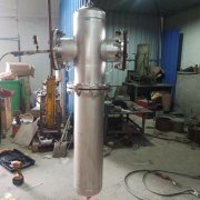 管道氣體氣水分離器 DN32 PN16旋風式汽水分離器